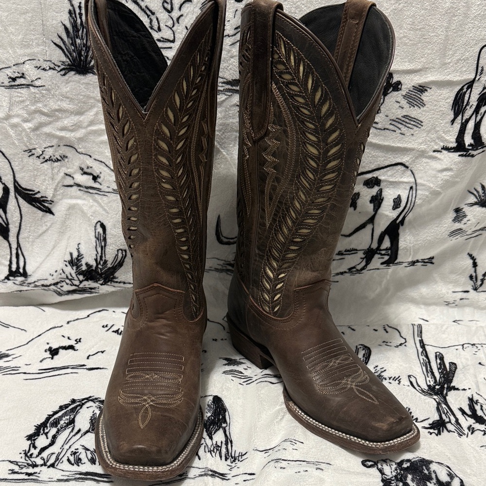 J.B. Dillon Dark Brown Western Boots Women’s 7